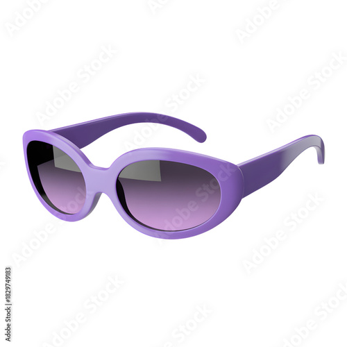 Stylish purple sunglasses oval frame design perfect for summer fashion and eye protection