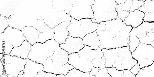 modern black and white scratch and cracks grunge texture dust and distressed wall pattern white background..
