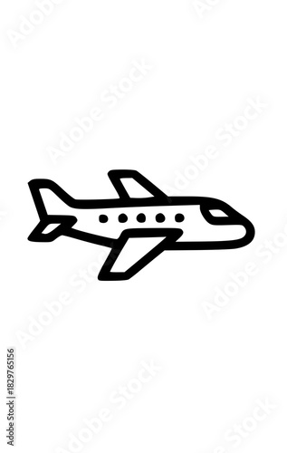 vector illustration of airplane