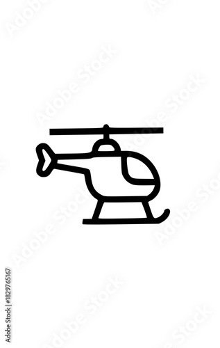 helicopter vector illustration
