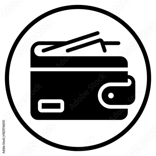 wallet glyph icon