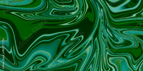 Green fluid art marbling paint textured background. Abstract creative fluid colors. Abstract liquid colorful texture for background, patterns. Abstract background liquid, Marble liquid wave .