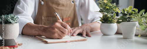 startup SME owner promotes small plant sales for green living and conservation