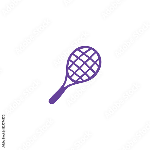 Purple Tennis Racket Graphic