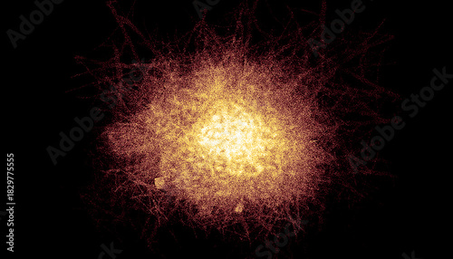 Abstract grainy background with red and orange gradient and noise texture