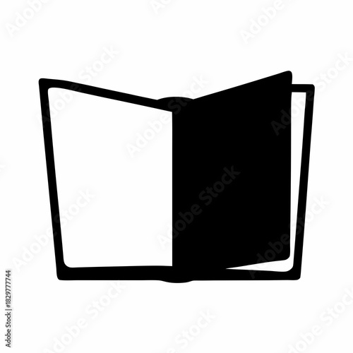 Open Book Illustration Representing Knowledge, Education, and the Joy of Reading