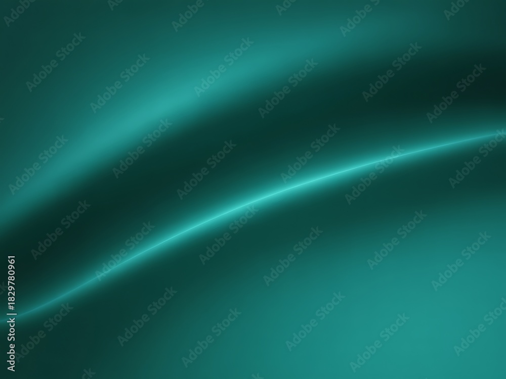 Fototapeta premium Elegant teal green abstract background with soft light and subtle texture