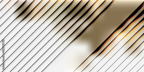 Singed white surface with parallel diagonal grooves and scorch marks.