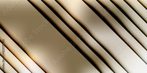 Abstract background of a textured surface with parallel diagonal lines in shades of beige and brown, creating a rhythmic pattern with light and shadow.
