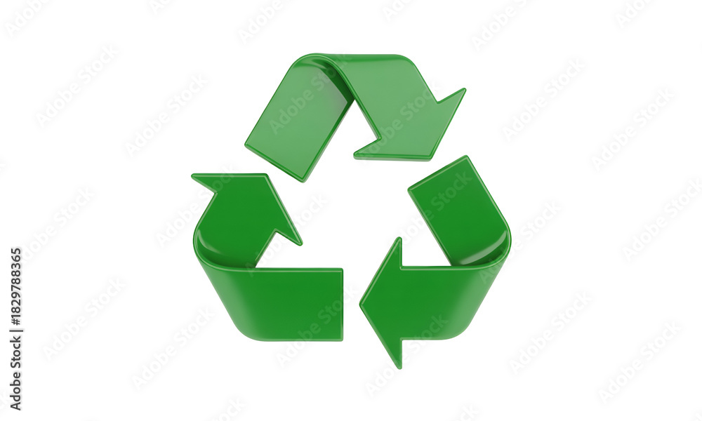 Obraz premium Go green with this vivid, modern recycle symbol representing sustainability, environmental awareness and eco-friendly practices for your next project