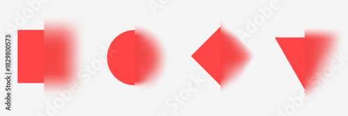 Abstract design elements in fashion glassmorphism or vibrant gradient style. Collection art backgrounds for minimal branding. Vector simple illustration.