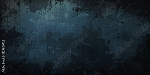 abstract grunge wall background. dark blue texture. blue wall background. dark blue wall background.or dark blue grunge texture with grainy stains, Blue grunge with smoky stains and marble.