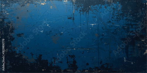 abstract grunge wall background. dark blue texture. blue wall background. dark blue wall background.or dark blue grunge texture with grainy stains, Blue grunge with smoky stains and marble.