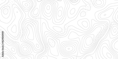 PrintTopographic map background geographic line map with elevation assignments. Modern design with White background with topographic wavy pattern design.paper texture Imitation of a geographical map s
