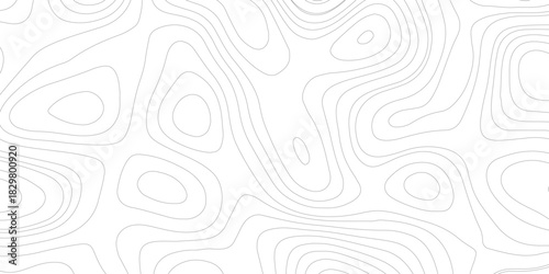 PrintTopographic map background geographic line map with elevation assignments. Modern design with White background with topographic wavy pattern design.paper texture Imitation of a geographical map s
