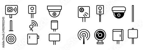 Minimal Traffic Camera Icons