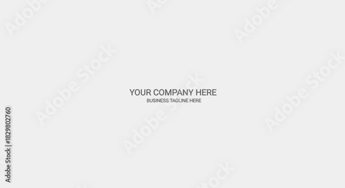 Simple Company Branding: "Your Company Here" and Tagline Text