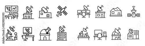 Satellite Communication Icons