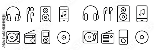 Minimalist Music Icons