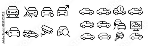 Minimalist Road Icons