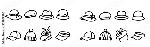 Women's Hat Doodles
