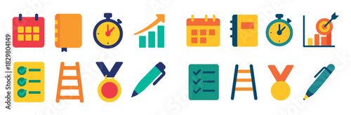 Colorful Achievement Icons