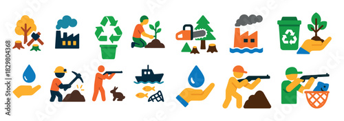 Environmental Impact Icons
