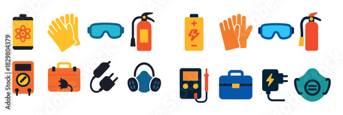 Battery Safety Icons