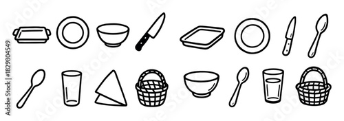 Buffet Preparation Icons