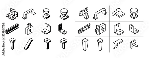 Isometric Furniture Icons
