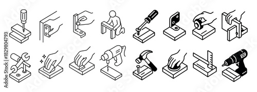 Furniture Fittings Icons