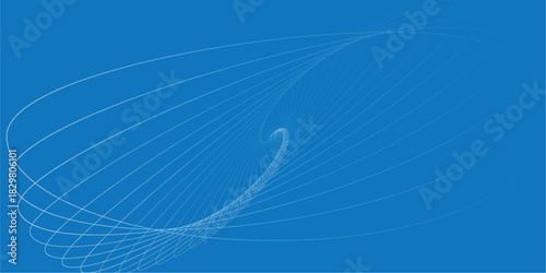 Swirling Ellipses in a Blue Abstract Design Gentle Curves Create a Hypnotic Effect Minimalist Aesthetic and Calming Visual