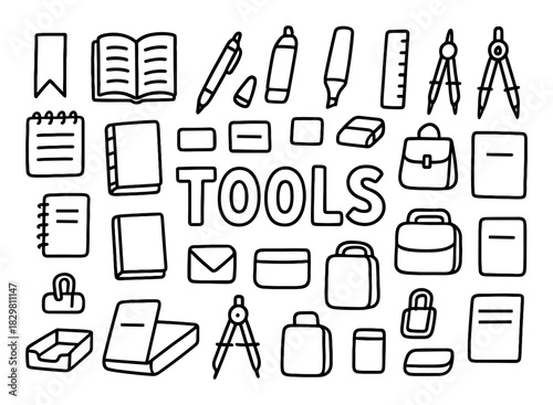 Library Tools Doodle