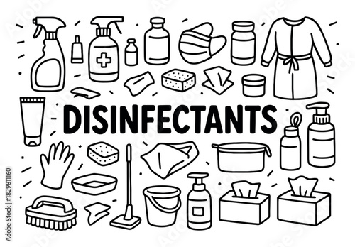 Disinfectant Doodle Art