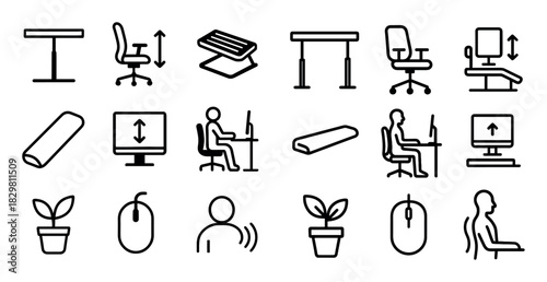 Modern Ergonomic Icons