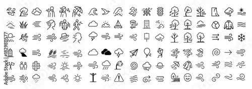 Weather and nature icons collection