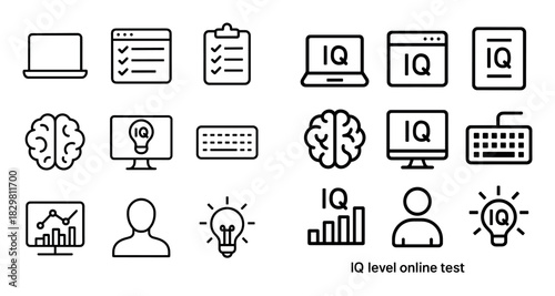 Minimalist IQ Icons