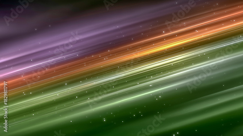 Abstract Colorful Gradient Background with Dynamic Light Streaks