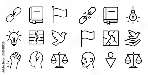 Minimalist Justice Icons