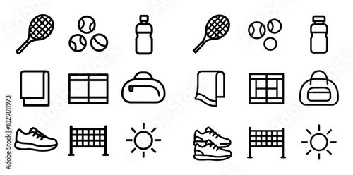 Tennis Gear Icons