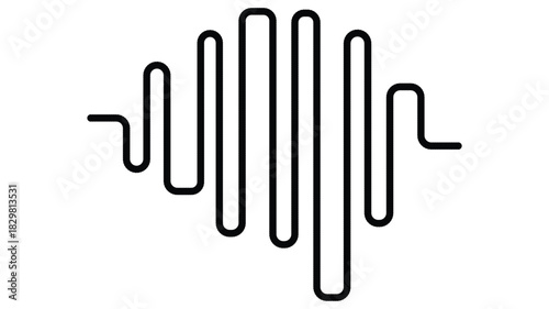 Vibrant audio spectrum display on black and white gradient background for music visuals or data analysis projects needing modern style.