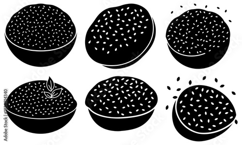 Elegant black and white truffle illustration showcasing gourmet food culture, perfect for culinary designs and luxury food branding. Vector origin for scalability