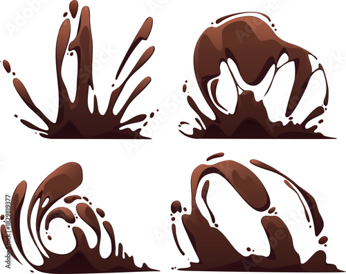 Chocolate Splashes Vector Design