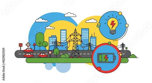 Modern abstract banner design with flowing lines and curves in rgb color