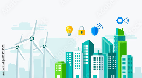 Stylized whisk with swirling lines and abstract shapes