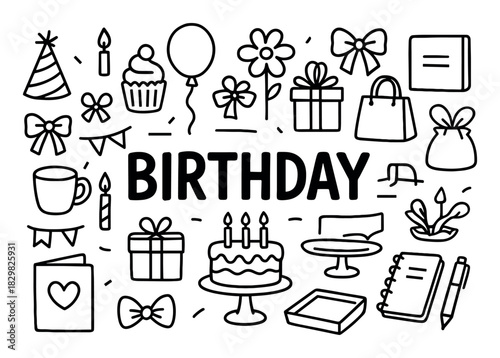 Birthday Celebration Icons