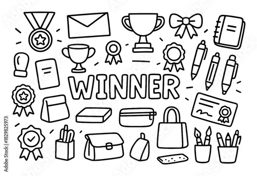 Winner Doodle Design