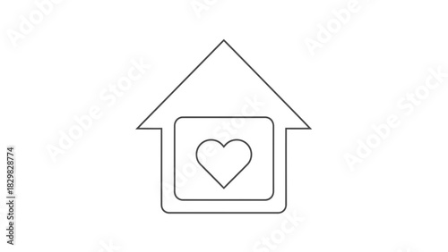 House heart love home sweet family care shelter residence dwelling romance affection kindness, exactly