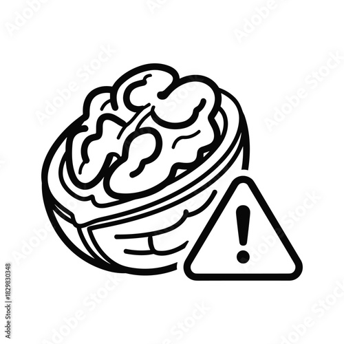 Stopwatch 1 Minute Timer Icon - Outline Black and White Time Measurement Symbol