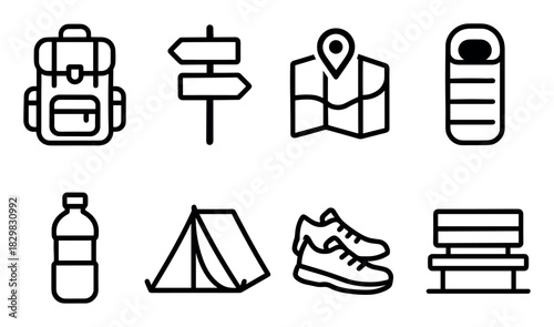 Hitchhiking Essentials Icons